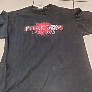 Phantom Musical Las Vegas Nevada Souvenir T-shirt Unisex Black Size Large